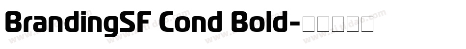 BrandingSF Cond Bold字体转换